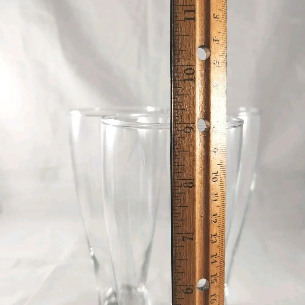 Set of 3 Vintage Crate & Barrel Weizen Beer Glasses 24 Ounce Made in Turkey